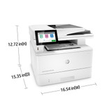 HP LaserJet Enterprise MFP M430f, Black and white, Printer for Business, Print, copy, scan, fax, 50-sheet ADF; Two-sided printing; Two-sided scanning; Front-facing USB printing; Compact Size; Energy Efficient; Strong Security - 3PZ55A