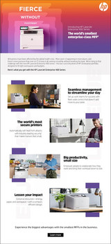 HP Color LaserJet Enterprise MFP M480f, Color, Printer for Business, Print, copy, scan, fax, Compact Size; Strong Security; Two-sided printing; 50-sheet ADF; Energy Efficient - 3QA55A