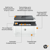 HP LaserJet Pro MFP 3102fdw Printer, Black and white, Printer for Small medium business, Print, copy, scan, fax, Wireless; Print from phone or tablet; Two-sided printing; Two-sided scanning; Fax - 3G630F