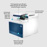 HP Color LaserJet Pro MFP 4302dw Printer, Color, Printer for Small medium business, Print, copy, scan, Wireless; Print from phone or tablet; Automatic document feeder - 4RA83F