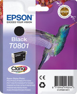 Epson Hummingbird Singlepack Black T0801 Claria Photographic Ink - C13T08014011