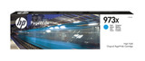 HP 973X High Yield Cyan Original PageWide Cartridge - F6T81AE