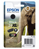 Epson Elephant Singlepack Black 24XL Claria Photo HD Ink - C13T24314012
