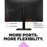 HP OMEN by HP 27q computer monitor 68.6 cm (27") 2560 x 1440 pixels Quad HD Black - 780H4AA