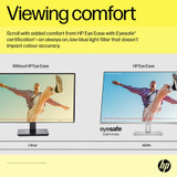 HP M24h computer monitor 60.5 cm (23.8") 1920 x 1080 pixels Full HD LED Silver - 76D15AA