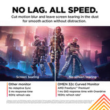 HP OMEN by HP 32c computer monitor 80 cm (31.5") 2560 x 1440 pixels Quad HD Black - 780K6AA