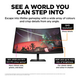 HP OMEN by HP 32c computer monitor 80 cm (31.5") 2560 x 1440 pixels Quad HD Black - 780K6AA