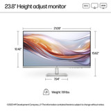 HP Series 5 23.8 inch FHD Height Adjust Monitor - 524sh - 94C19AA