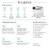 HP Color LaserJet Pro MFP M283fdw, Print, Copy, Scan, Fax, Front-facing USB printing; Scan to email; Two-sided printing; 50-sheet uncurled ADF - 7KW75A