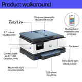 HP OfficeJet Pro 8125e All-in-One Printer Thermal inkjet A4 4800 x 1200 DPI 20 ppm Wi-Fi - 405U8B