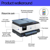 HP OfficeJet Pro 8135e All-in-One Printer Thermal inkjet A4 4800 x 1200 DPI 20 ppm Wi-Fi - 40Q47B