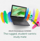 ASUS Chromebook CZ1204FM2A-R90019-3Y MediaTek Kompanio 520 Hybrid (2-in-1) 31 cm (12.2") Touchscreen WUXGA 4 GB LPDDR4x-SDRAM 64 GB eMMC Wi-Fi 6 (802.11ax) ChromeOS Grey - 90NX07X1-M000L0