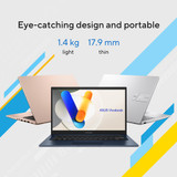 ASUS Vivobook 14 X1404VA-EB142W Intel® Core™ i7 i7-1355U Laptop 35.6 cm (14") Full HD 16 GB DDR4-SDRAM 512 GB SSD Wi-Fi 6E (802.11ax) Windows 11 Home Silver - 90NB10I2-M00C10