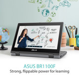 ASUS BR1100F-CS81XA-3Y Intel® Celeron® N N4500 Hybrid (2-in-1) 29.5 cm (11.6") Touchscreen HD 8 GB DDR4-SDRAM 128 GB eMMC Wi-Fi 6 (802.11ax) Windows 11 Pro Academic Grey - 90NX03A1-M00PJ0