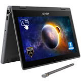 ASUS BR1100F-CS81XA-3Y Intel® Celeron® N N4500 Hybrid (2-in-1) 29.5 cm (11.6") Touchscreen HD 8 GB DDR4-SDRAM 128 GB eMMC Wi-Fi 6 (802.11ax) Windows 11 Pro Academic Grey - 90NX03A1-M00PJ0
