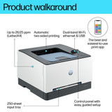 HP Color LaserJet Pro 3202dw, Color, Printer for Small medium business, Print, Wireless; Print from phone or tablet; Two-sided printing; Front USB flash drive port; TerraJet cartridge - 499R0F