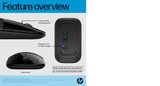 HP Z3700 Dual Black Mouse - 758A8AA