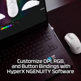 HP HyperX Pulsefire Haste 2 Mini - Wireless Gaming Mouse (White) - 7D389AA