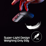 HP HyperX Pulsefire Haste 2 Mini - Wireless Gaming Mouse (Black) - 7D388AA