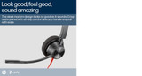 POLY Blackwire 3320 Stereo Microsoft Teams Certified USB-C Headset +USB-C/A Adapter - 8X220AA