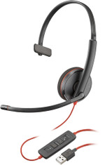 POLY Blackwire 3210 Monaural USB-A Headset (Bulk) - 80S01A6