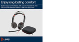 POLY Blackwire 5220 Stereo USB-C Headset +3.5mm Plug +USB-C/A Adapter - 8X231AA