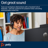 POLY Blackwire 5210 Monaural USB-C Headset +3.5mm Plug +USB-C/A Adapter - 8X230AA