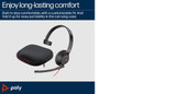 POLY Blackwire 5210 Monaural USB-C Headset +3.5mm Plug +USB-C/A Adapter - 8X230AA