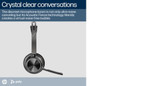 POLY Voyager Focus 2 Microsoft Teams Certified USB-C-C Headset +USB-C/A Adapter +Charging Stand - 9T9J6AA