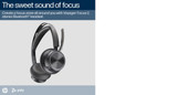 POLY Voyager Focus 2 Microsoft Teams Certified USB-C-C Headset +USB-C/A Adapter +Charging Stand - 9T9J6AA