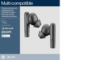 POLY Voyager Free 60 UC Carbon Black Earbuds +BT700 USB-A Adapter +Basic Charge Case - 7Y8H3AA