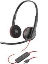 POLY Blackwire 3220 Stereo USB-C Headset +USB-C/A Adapter (Bulk) - 8X228A6