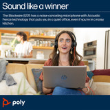 POLY Blackwire 8225 Stereo USB-C Headset +USB-C/A Adapter - 8X223AA