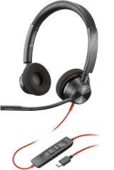 POLY Blackwire 3320 Stereo USB-C Headset +USB-C/A Adapter - 8X219AA