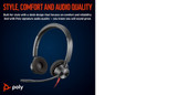 POLY Blackwire 3320 Stereo USB-C Headset +USB-C/A Adapter - 8X219AA