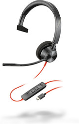 POLY Blackwire 3310 Monaural USB-C Headset +USB-C/A Adapter - 8X215AA