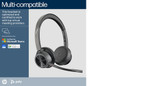 POLY Voyager 4320-M Microsoft Teams Certified Headset +BT700 dongle +Charging Stand - 77Z32AA