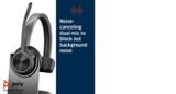 POLY Voyager 4310 USB-C Headset +BT700 dongle +Charging Stand - 77Y96AA