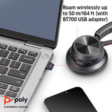 POLY Voyager 4310 USB-C Headset +BT700 dongle +Charging Stand - 77Y96AA