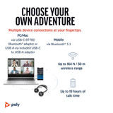 POLY Voyager Focus 2-M Microsoft Teams Certified with charge stand Headset - 77Y90AA