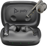POLY Voyager Free 60 UC M Carbon Black Earbuds +BT700 USB-A Adapter +Basic Charge Case - 7Y8L7AA