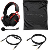 HyperX Cloud Alpha - Gaming Headset (Black-Red) Wired Head-band Black, Red - 4P5L1AM