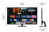 Samsung Smart Monitor M7 43" M70D UHD Smart Monitor with Speakers and a Remote - LS43DM702UUXXU Samsung Smart Monitor M7 43" M70D UHD Smart Monitor with Speakers and a Remote - LS43DM702UUXXU