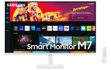Samsung 32" M70B UHD, USB-C White Smart Monitor with Speakers & Remote - LS32BM701UPXXU