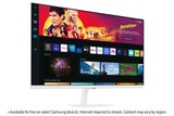 Samsung 32" M70B UHD, USB-C White Smart Monitor with Speakers & Remote - LS32BM701UPXXU