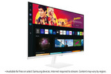 Samsung 32" M70B UHD, USB-C White Smart Monitor with Speakers & Remote - LS32BM701UPXXU
