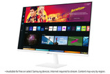 Samsung 32" M70B UHD, USB-C White Smart Monitor with Speakers & Remote - LS32BM701UPXXU