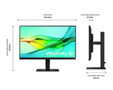 Samsung LS24D600UAU computer monitor 61 cm (24") 2560 x 1440 pixels Quad HD Black - LS24D600UAUXXU
