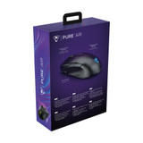 Turtle Beach Pure Air - Ultra-Light Wireless Ergonomic RGB Gaming Mouse, 26K DPI Optical Sensor, 125 hour Battery, Dual Wireless System, TITAN Optical Switches, Bluetooth, RGB Illumination. Semi-translucent Black - TBM-1102-05