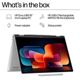 HP ENVY x360 16-ac0003na Intel Core Ultra 5 125U Hybrid (2-in-1) 40.6 cm (16") Touchscreen 2.8K 8 GB LPDDR5-SDRAM 512 GB SSD Wi-Fi 7 (802.11be) Windows 11 Home Silver - A2SB4EA